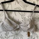 SKIMS  Cotton Jersey T-Shirt Underwire Bra Light Heather Grey Size 34B Photo 3