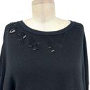 n:philanthropy  Olympia Distressed Sweatshirt in Black Cat Size Medium Photo 2