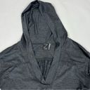 Zella Z by  Heathered Gray Hooded Long Sleeve High Low Hem Active Top Women Small Photo 3