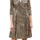 Tahari ....ladies leopard print faux wrap dress Photo 0