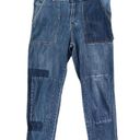 Pilcro  Anthropologie Jeans Womens 27 Blue Patchwork Slim Boyfriend High Rise Photo 1