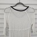 Free People  Intimately Layering Top Womens Size S Lightweight Knit White * FLAW Photo 4