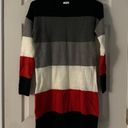 Blue Rain Striped Sweater Dress Photo 0