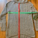 Christopher & Banks  sweater women’s medium gray long sleeve knit cowl neck Photo 4