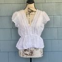 American Eagle White Lacy Top Photo 1