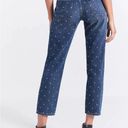 Current/Elliott Current/ Elliot Blue The Vintage Cropped Slim Rhinestone Details Size 29… Photo 1