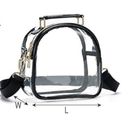 Stadium Coromay Clear Purse Bag  Approved Handle Strap Colorful Zipper New Photo 1