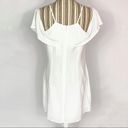 BB Dakota NEW  Kaless Off Shoulder White Ruffle Cut Out Shift Dress Women’s 10 Photo 4