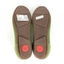 FitFlop  Allegro Tonal Knit Ballerinas Flats Olive Green Stretchy Round Toe 8.5 Photo 3