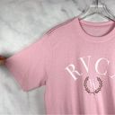 RVCA NWT  Spellout Graphic Oversized Boy Boyfriend Fit Tee T Shirt Surfer Pink XS Photo 3