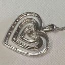 Heart shaped pendant necklace. NWT. Sterling silver. Love. Charm. Silver chain. Photo 2