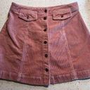 Divided  pink corduroy skirt Photo 0