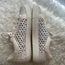 Joie  Duha White Woven Leather Lace Up Sneakers  Size US 6/EUR 36 Photo 3