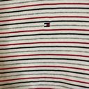 Tommy Hilfiger  Womens Short Sleeve Scoop Neck Shirt, Red White Blue Stripes, Med Photo 4