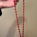 Red Beaded Coin Necklace Photo 0