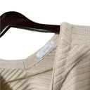 Oak + Fort  Cream Ribbed Sweater Pullover Top Photo 4