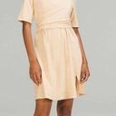 Lululemon NWT  Cotton Wrap Front T-Shirt Dress Prosecco Size 4 Photo 0