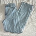 Rolla's  Heidi High Rise Loose Straight Jeans in Holiday Blue Busted Knee Size 24 Photo 6