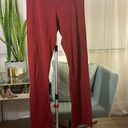 Lululemon  Low Rise Astro pants Size 8 Red/Maroon Color Old Style Photo 0