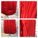 Edge 1980s The Waters  Vintage Red Quilted Down Puffer Coat size small Photo 11