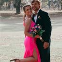 La Femme Hot Pink Prom Dress Photo 1