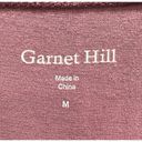 Garnet Hill  Tank Top Womens M Pink Asymmetrical Knit Racerback Quick Dry Stretch Photo 6