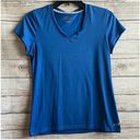 Bcg  Blue‎ v-neck semi fitted fit Shirt size Small activewear top Athletic Photo 1