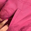 Volcom  Magenta Pink Light Rain Zip Button Up Jacket Size Large Flawed Photo 5