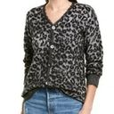 Rebecca Taylor La Vie  Jacquard Leopard Print Cardigan Small Photo 1