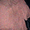 American Eagle Floral Tie Front Babydoll Blouse Top Photo 6