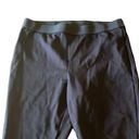 Talbots  Elastic Waist Side Zipper Hem Capri Pants Black Size 16 Photo 2
