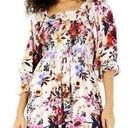 Angie  Floral Smocked Ruffle Dress Photo 0