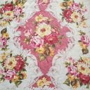 Vintage ECHO Square Scarf Sheer Red Orange Yellow Garden Roses Floral 34"x34" Photo 1