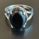 Onyx Black  stone S925 silver ring size 7 Photo 0