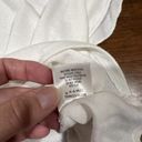 Jun & Ivy  Shirt Women’s Medium White Flutter Sleeve Sleeveless Pocket Blouse Photo 8