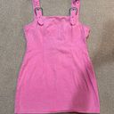 Pink Denim Buckle Dress Size L Photo 0