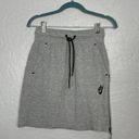 Nike Women XS Gray Black Sportswear Tech Fleece A Line Skirt Pockets Drawstring Photo 0