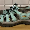 Keen Womens Newport H2 Aqua Blue Gray Drawstring Hiking Sandal Size 7.5 US Photo 1