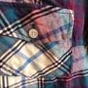 Miami  plaid button down top S Photo 4