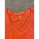 Tommy Hilfiger  Orange V-Neck Short Sleeve Top XL Photo 2