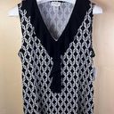 Elan NWT  + Grace Sleeveless Blouse Black White Size 2X Career Church Wear Photo 0