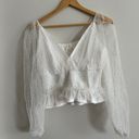 Dee Elly White Lace Shirt Photo 0