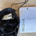 MISHA Sparkle Gloves Black Silver Black Sheer Rhinestone Opera Designer $91 NEW Photo 5