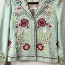 Johnny Was  Biya Mystic Rose Embroidered Silk Jacket Photo 2