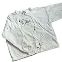 Christopher & Banks Vintage Horsegirl White Denim Jacket Embroidered Cropped  Photo 0