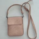 Madison West  pink slim mini Crossbody purse bag embellished for phone wallet Photo 0