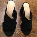 Apt. 9  black open toed mules 9.5 Photo 2