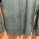 Zadig & Voltaire  Tone Crinkle Button Front Long Sleeve Top Size Medium Photo 9