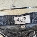 AGOLDE  Jeanette Mini Skirt Gray Raw Hem size 26 Photo 6