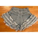 Denim Ruffle Shorts Photo 4